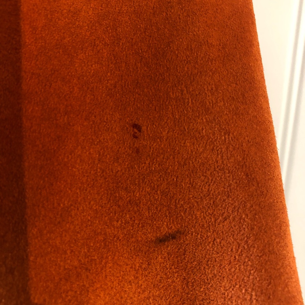 REVUE Suede Leather Jacket Autumn Orange - Picture 7 of 8
